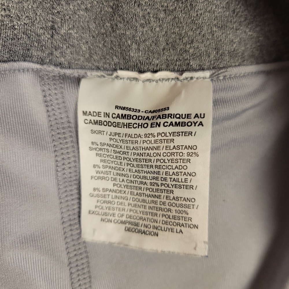 Nike Tennis Skirt Womens M Gray Skort Pockets Activewear Outdoor Gym Summer - Picture 8 of 9